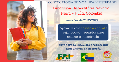 Intercâmbio na Colômbia: UNINAVARRA publica Convocatória para Mobilidade Estudantil